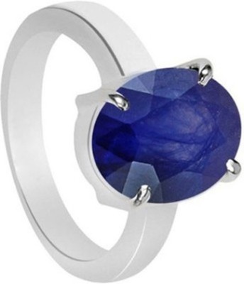 SMS Retail 4.25 Ratti Stone Sapphire Gold Plated Ring