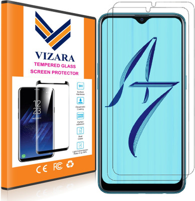 VIZARA Tempered Glass Guard for Oppo A7(Pack of 1)