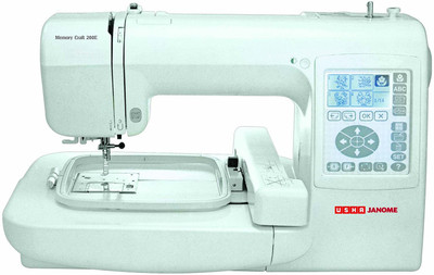 

Usha Memory Craft 200E Computerised Sewing Machine( Built-in Stitches 2)