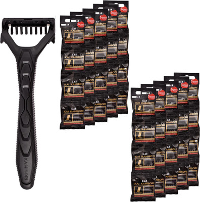 

Kai Kamisori Razor for Men (1 Razors and 40 Cartidges)