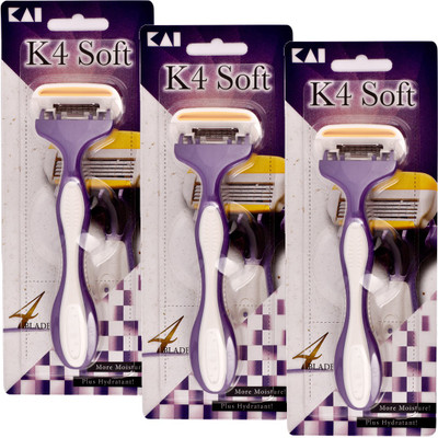 

Kai Razor soft (4 blade made for woman) pack of 3(Pack of 3)