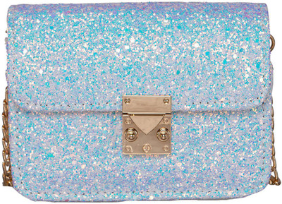 

peaubella Girls Evening/Party White Synthetic Leather Sling Bag