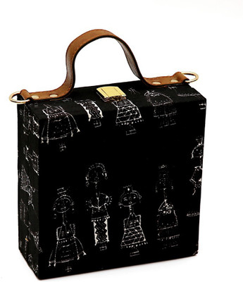 

Sharon Fashion Jewellery Girls Evening/Party, Formal, Casual Black, White Silk Sling Bag