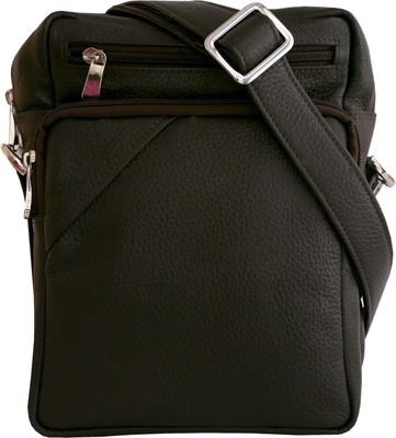 

G'leani Men & Women Casual Brown Genuine Leather Sling Bag