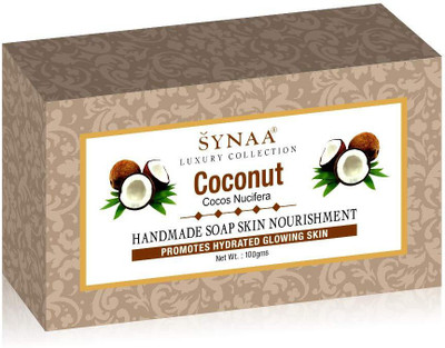 

Synaa Coconut Handmade Soap for Hydrated Glowing Skin, Enriched with Coconut(100 g)