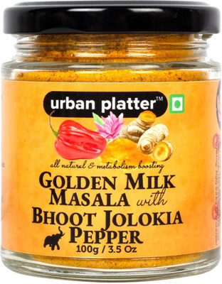 

Urban Platter Golden Milk Masala with Bhoot Jolokia Pepper [All Natural, Premium Quality, Metabolism Boosting](100 g)