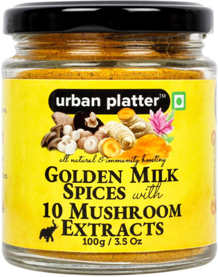 

Urban Platter Golden Milk Masala with 10 Mushroom Extracts [All Natural, Antioxidant, Immunity Boosting](100 g)