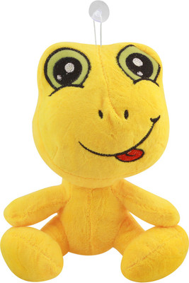 

Miss & Chief Frog Cartoon Stuffed Doll Soft Plush Toy | Soft and Cuddly filling | Huggable and loveable for someone special - 20 cm(Yellow)