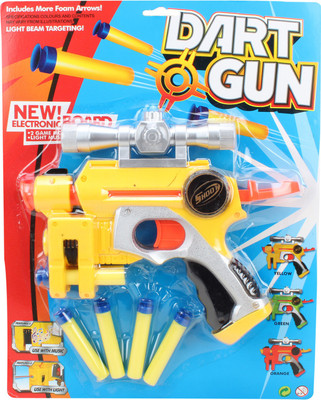 

BIG MONKEY TOYS MANUAL SOFT BULLET GUN TOY LONG SHOOTING RANGE TARGET BOARD GAME FOR KIDS(Yellow)