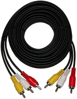 

A-TECH TV-out Cable AT-9028(Black, For Home Theater, 1.5 m)