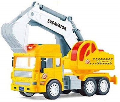 

M-Alive Excavalator Zing-Zing Friction toy truck Light Misic and Sound Toy Trucks Ultimate fun for growing Kids(Multicolor)