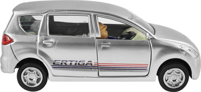 

Shinsei Pull Back Maruti Ertiga Car | Opening Doors | Miniature Scaled Models |Miniature Toy | Dinky Cars |(Silver)