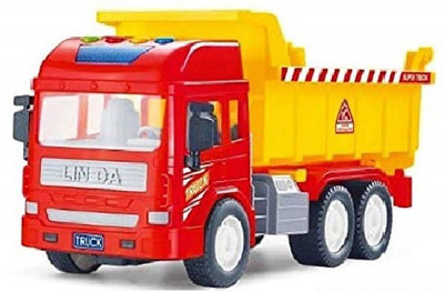 

M-Alive Smart Dumper Zing-Zing Friction toy truck Light Misic and Sound Toy Trucks Ultimate fun for growing Kids(Multicolor)