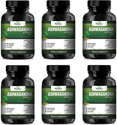 

VEDA MAXX Ashwagandha Vegetarian Tablet For Improve Energy, Strength & Stamina (Pack of 06)(500 mg)