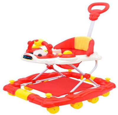 

Oximus Musical Walker & Rocker With Parent Rod(Red)