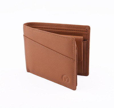 

Ox Men Tan Genuine Leather Wallet(9 Card Slots)