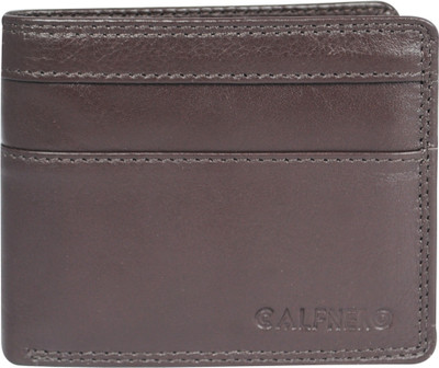 

Calfnero Men Brown Genuine Leather Wallet(4 Card Slots)