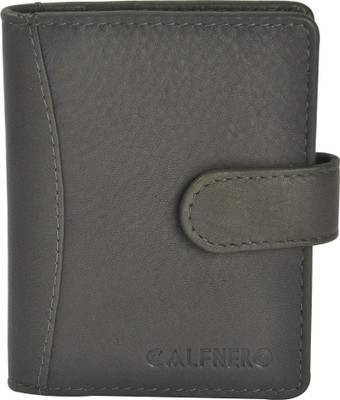 

Calfnero Men Green Genuine Leather Card Holder(18 Card Slots)