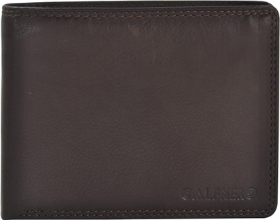 

Calfnero Men Brown Genuine Leather Wallet(8 Card Slots)