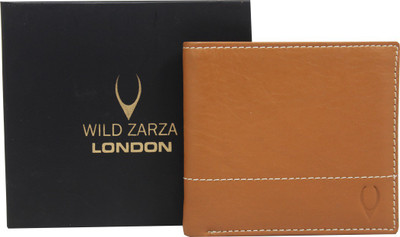 

WILD ZARZA LONDON Men Tan Genuine Leather Wallet(11 Card Slots)