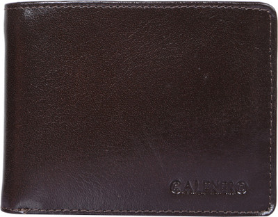 Calfnero Men Brown Genuine Leather Wallet(3 Card Slots)