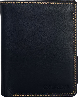 

Calfnero Men Black Genuine Leather Wallet(13 Card Slots)