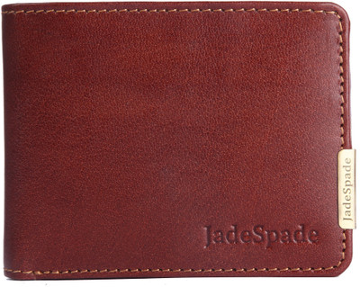 

Jade Spade Men Tan Genuine Leather Wallet(7 Card Slots), Tan brown