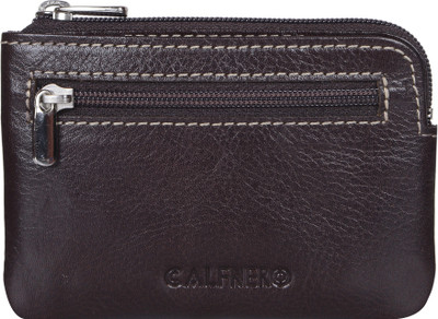 

Calfnero Men Casual Brown Genuine Leather Card Holder(2 Card Slots), Chocolate