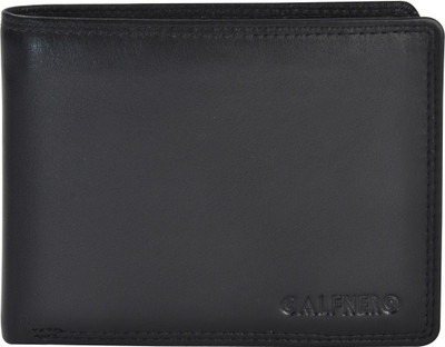 

Calfnero Men Black Genuine Leather Wallet(8 Card Slots)