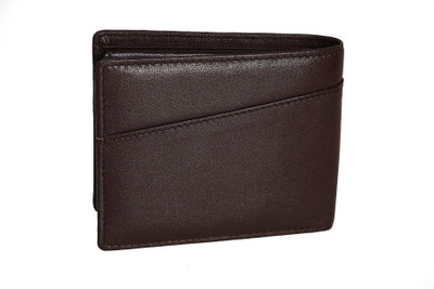 

Ox Men Brown Genuine Leather Wallet(9 Card Slots)