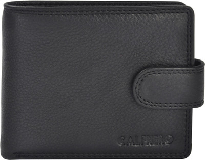 

Calfnero Men Black Genuine Leather Wallet(6 Card Slots)