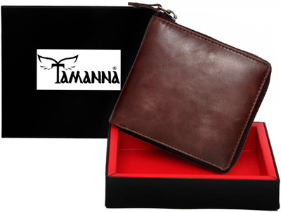 

Tamanna Men Brown Genuine Leather Wallet(2 Card Slots)