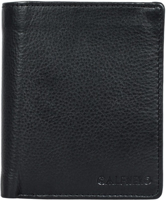 

Calfnero Men Black Genuine Leather Wallet(4 Card Slots)