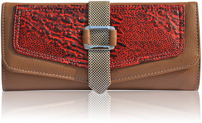 

Quickk Women Brown, Maroon Artificial Leather Wrist Wallet(6 Card Slots)