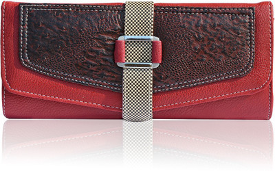 

Quickk Women Maroon Artificial Leather Wrist Wallet(6 Card Slots)