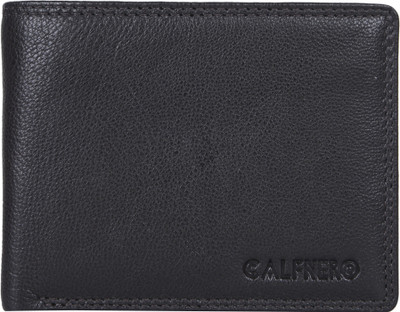 

Calfnero Men Black Genuine Leather Wallet(6 Card Slots)