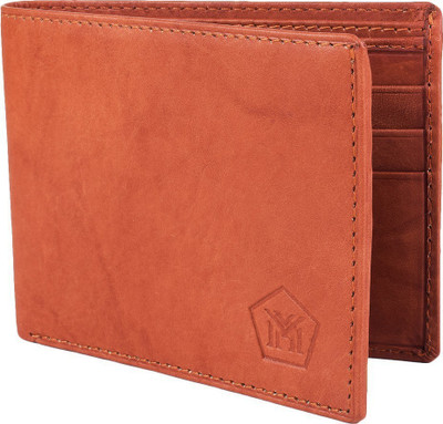 

MMSHOPY Boys Brown Genuine Leather Wallet(6 Card Slots)