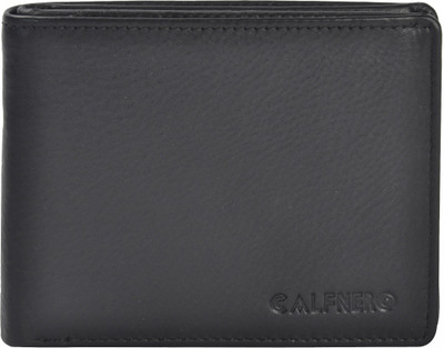 

Calfnero Men Black Genuine Leather Wallet(8 Card Slots)