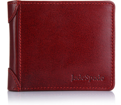 Jade Spade Men Red Genuine Leather Wallet(6 Card Slots), Wine