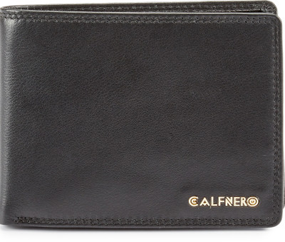 

Calfnero Men Black Genuine Leather Wallet(8 Card Slots)