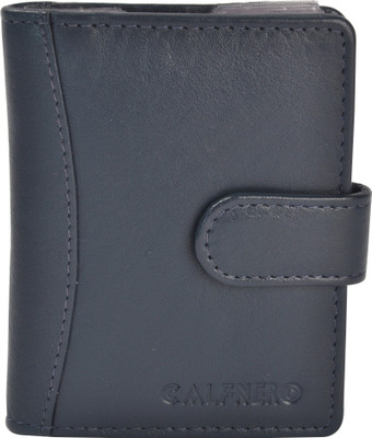 

Calfnero Men Blue Genuine Leather Card Holder(18 Card Slots), Dark blue