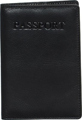 Calfnero Men Black Genuine Leather Document Holder(1 Card Slot)