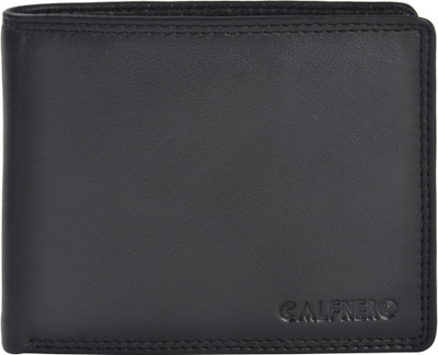 

Calfnero Men Black Genuine Leather Wallet(6 Card Slots)