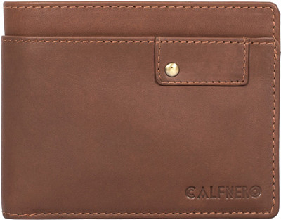 

Calfnero Men Brown Genuine Leather Wallet(6 Card Slots)