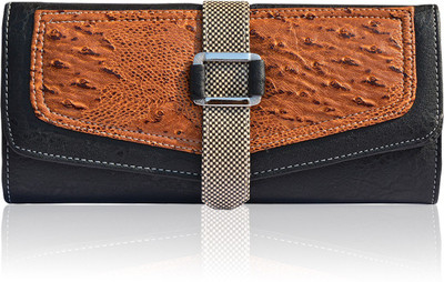 

Quickk Women Black, Brown Artificial Leather Wrist Wallet(6 Card Slots)