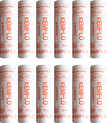 

Kemflo Spun Candle 10" 5 Micron Pre-Filter For RO/UV Pack Of 12 Orange Solid Filter Cartridge(5, Pack of 12)