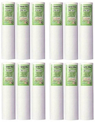 

KRPLUS Purerite PP/Spun Filter Cartridge 10 Inch 5 Micron Suitable For All Types Of Water Purifier (Set Of 12) Solid Filter Cartridge(5, Pack of 12)