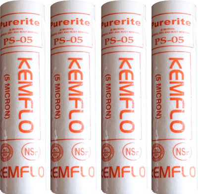 

kemflo Pack Of 4 For All Type OF Water Filter Solid Filter Cartridge(5, Pack of 4)