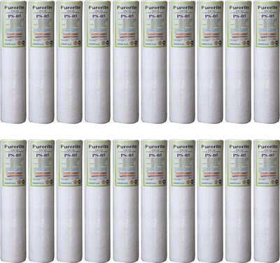 

Kemflo Spun Candle 10" 5 Micron Pre-Filter For RO/UV Pack Of 20 Green Solid Filter Cartridge(5, Pack of 20)