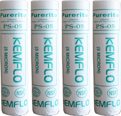 

Kemflo Spun Candle 10" 5 Micron Pre-Filter For RO/UV Pack Of 4 Solid Filter Cartridge(5, Pack of 4)